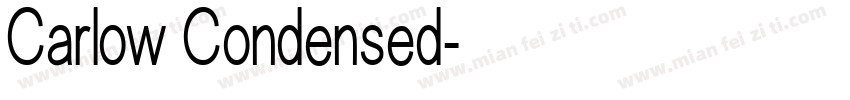 Carlow Condensed字体转换